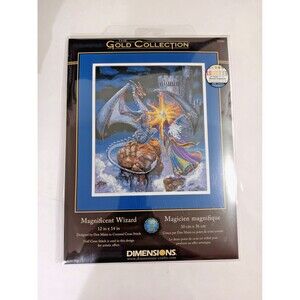 Dimensions The Gold Collection Magnificent Wizard Counted Cross Stitch Kit 35080
